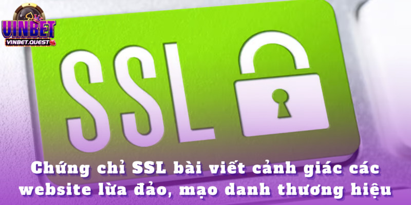 Bài viết cảnh giác các Website lừa đảo, mạo danh thương hiệu Vinbet 2 Kiểm tra chứng chỉ bảo mật SSL