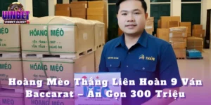 Hoàng Mèo Thắng Liên Hoàn 9 Ván Baccarat – Ăn Gọn 300 Triệu Tại Vinbet