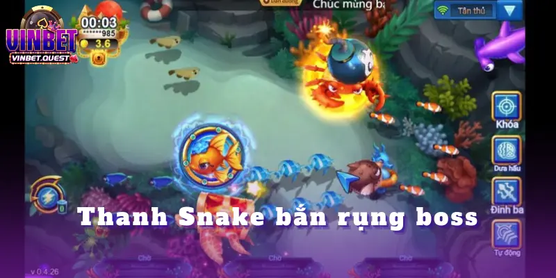Thanh Snake Chốt Kèo Bắn Cá, Gánh Vàng 450 Triệu Với Mẹo Cực Dị 2 Thanh Snake Chốt Kèo Bắn Cá, Gánh Vàng 450 Triệu Với Mẹo Cực Dị